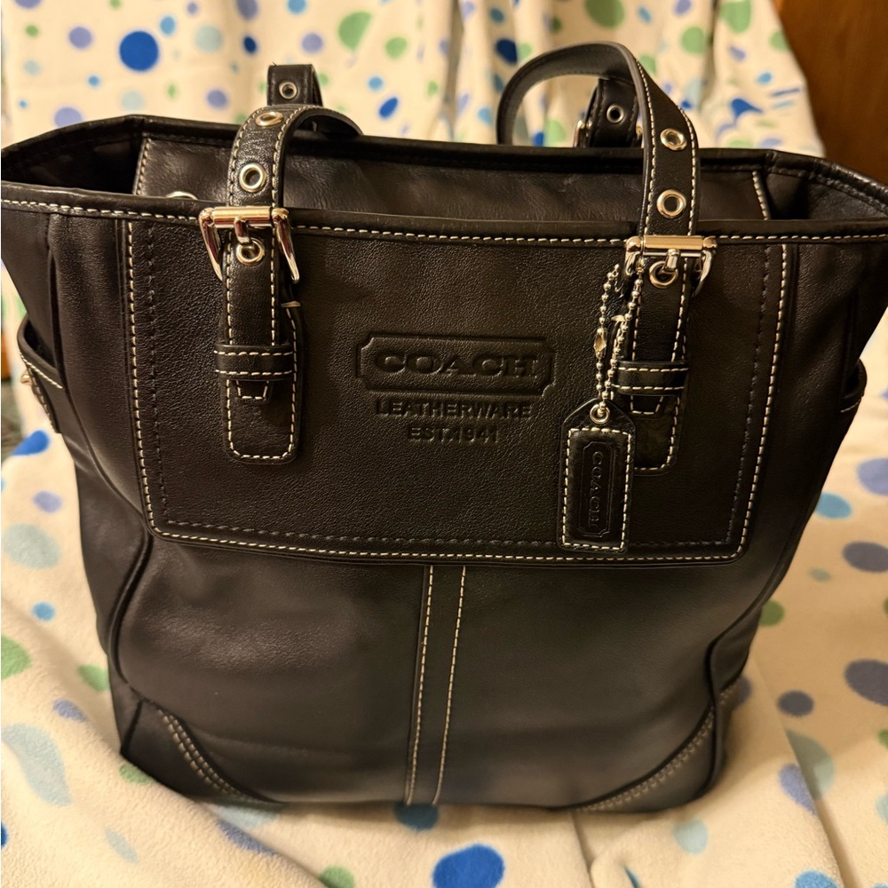 Vintage Coach LeatherWare tote